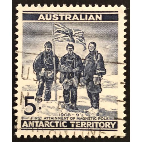 AAT - 1961 5d Shackleton Expedition at Magnetic South Pole Blue Used