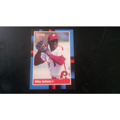 1988 Donruss Card # 139 Mike Jackson Excellent (5) Philadelphia Phillies