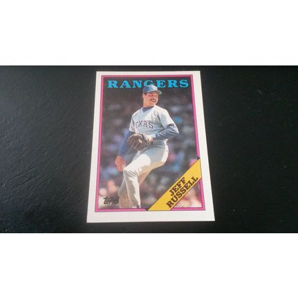 1988 Topps Card # 114 Jeff Russell Excellent (5) Texas Rangers