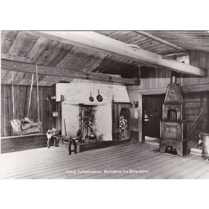 Norsk Folkmuseum Barfrostua fra Osterdalen Norway Postcard unused VGC
