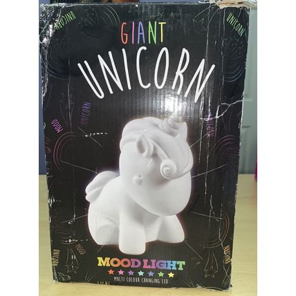 Giant unicorn mood light multi colour changing led 30cm tall