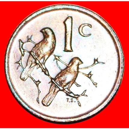 SPARROWS: SOUTH AFRICA★ 1 CENTS 1979 Diederichs (1903-1978) LOW START★NO RESERVE