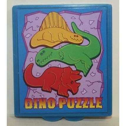 1992 Wendys Dino Games Under 3 Blue Dino Puzzle