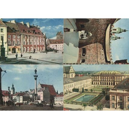 Warszawa Poland Swimming Pool 4x Vintage Polish Postcard s