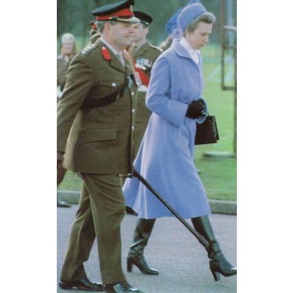 Princess Anne at Sandhurst Kent 1982 Royal Postcard