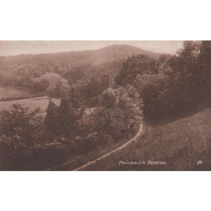 Painswick Beacon Aerial Antique Postcard