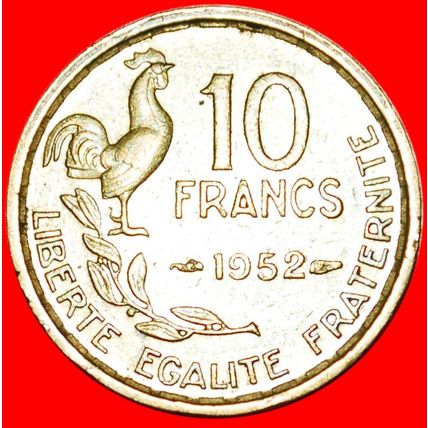 COCK (1950-1959): FRANCE ★10 FRANCS 1952!★LOW START★NO RESERVE