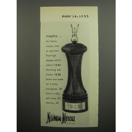 1955 Neiman-Marcus Pepper Mill Advertisement - Trophy