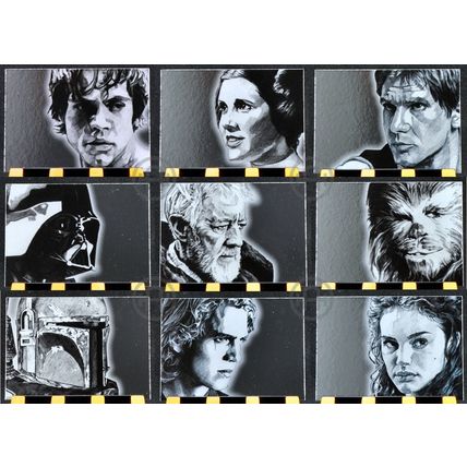 Topps Star Wars Galaxy 4 – Foil Art Set Silver – Complete (15 cards)