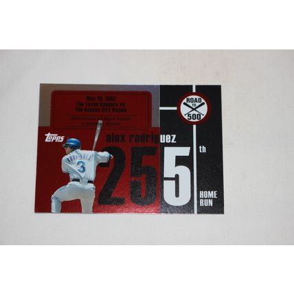 Alex Rodriguez 2007 Topps ROAD TO 500 ARHR255 Home Run #255