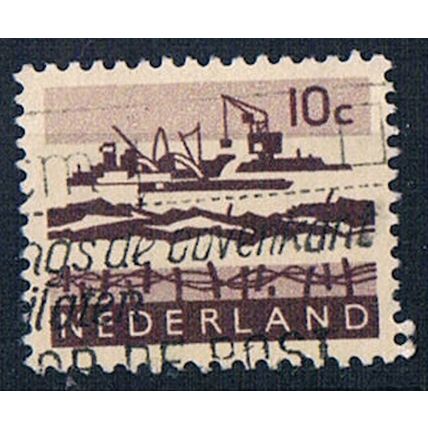 Netherlands 1962 SG938 ne124 Delta Excavation Works 10c Used Stamp