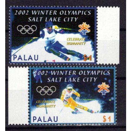 Palau 678-679 MNH Olympics Sports Games Skier ZAYIX 0224S0175M