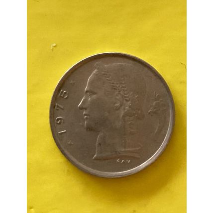Umlaufmünze Belgien 1 Franc 1975 Belgique
