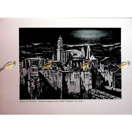 Walls Of Gerona, Rushbury (Moira & Peggy Hunter On Reverse), Book Illustration