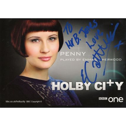 Emma Catherwood as Penny Holby City Rare BBC Hand Signed Cast Card Photo