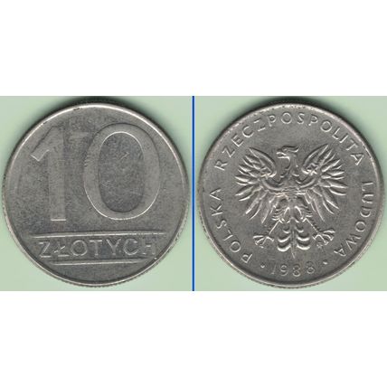 Polen / Poland - 10 zlotych 1988