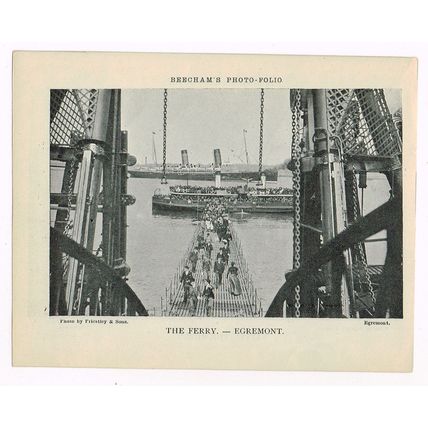 The Ferry Egremont Merseyside / After The Ride 1900 Antique Print Picture