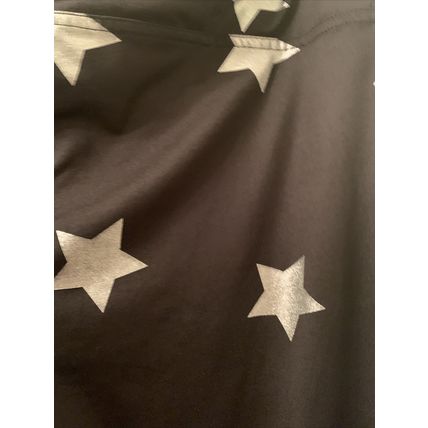 Live Love Dream Women's Silver Star Theme Yoga Leggings Pants Black Size XL