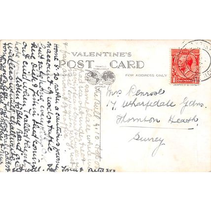 G E Studdy : Had a dazzling time : "Bonzo" postcard 2431 pu