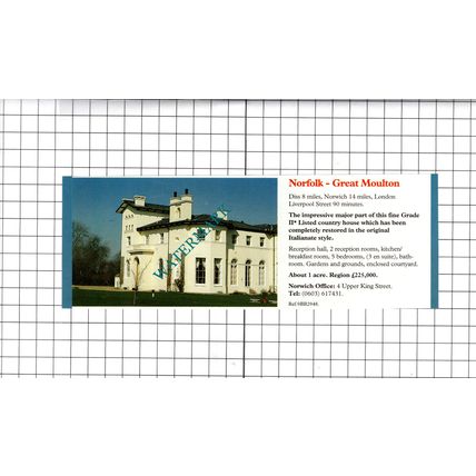 Willingale Essex House Sale Advert - 1991 Clipping