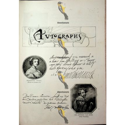 Autographs (2), George I, Elizabeth Fry, Wellington, Book Illustration, 1893