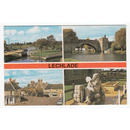 Multiview of Lechlade Postcard Gloucestershire 22271