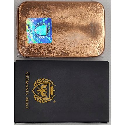 5 oz Copper Collectible Germania Mint Cast Bar BU