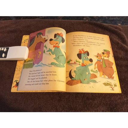 Little Golden Book Huckleberry Hound And The Christmas Sleigh (C) Edition 1960