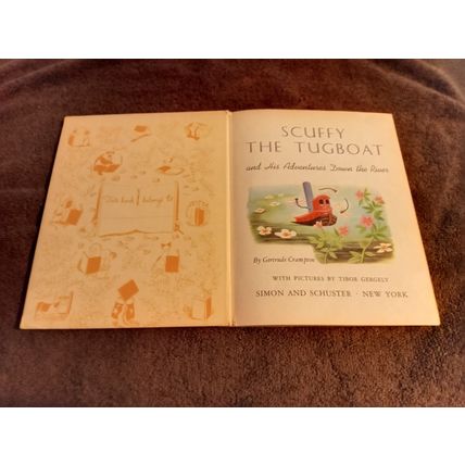 Little Golden Book Scuff The Tugboat (B) Edition By Gertrude Crampton 1948