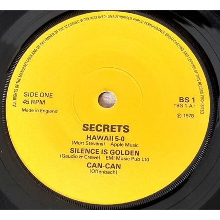 Secrets : Hawaii 5-0 : 45 rpm EP : 1978
