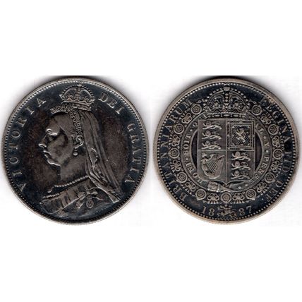 Great Britain. Victoria. Halfcrown 1887. dy23470