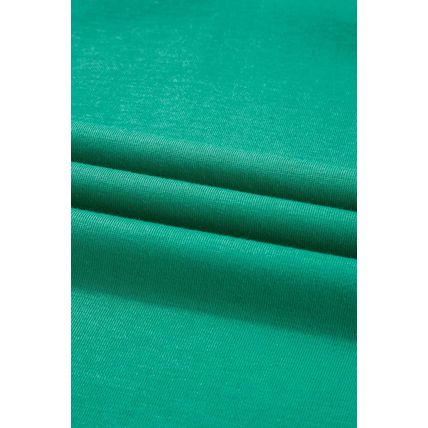 Mint Green Varsity Contrast Striped V Neck Long Sleeve T Shirt Dress with Pocket