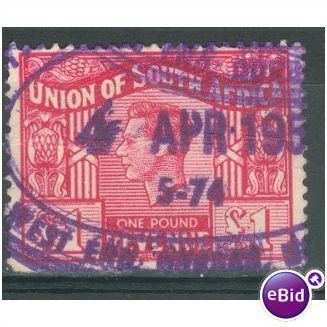 South Africa stamps - KGV1 Union of South Africa (Revenue ) £1- used