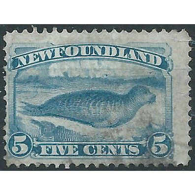 Newfoundland 1880 SG47a 3c Bright Blue Fine Used .. ..