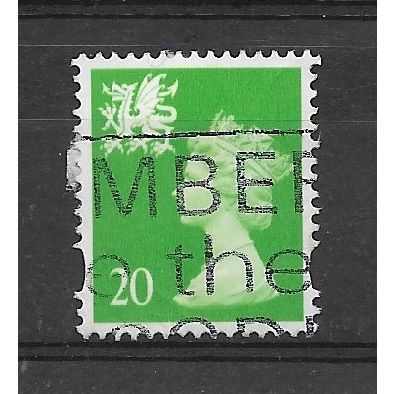 Wales.W79 20p Bright Green.Fine Used.Mar19