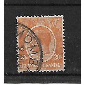 Kenya&Uganda.SG83a 20c Bright Orange.Fine Used.Feb21