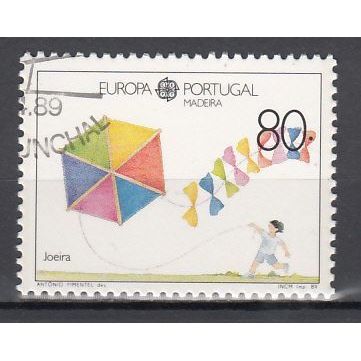 Madeira mi 125 Type II Europa Cept 1989 gestempeld