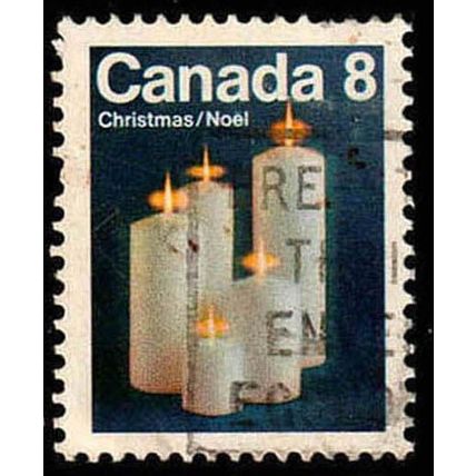 Canada 1972 Christmas 8c Used Stamp.