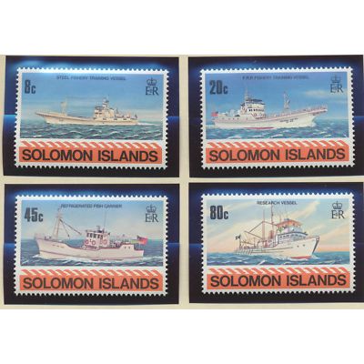 Solomon Islands Stamps Scott #421 To 424, Mint Hinged