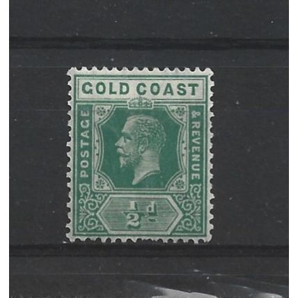 GoldCoast.SG86 1/2d Green.Mounted Mint.Jun25a