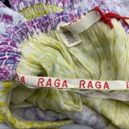 Raga Tropicbird Boho Tassel Halter Dress Women's XS Summer Beach Resort