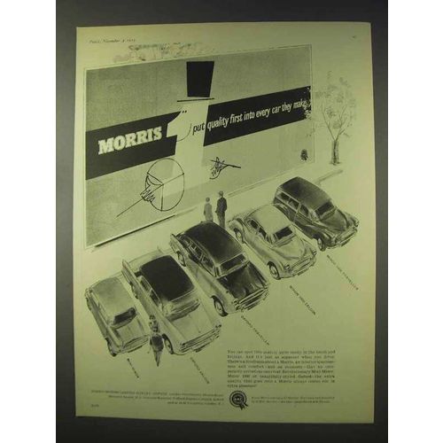 1959 Morris Mini-Minor, Minor 1000 Saloon + Car Ad