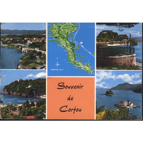 Greece Postcard 1974 - Souviner de Corfou