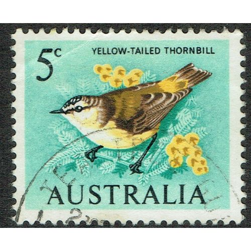 Australia 1966 Decimal Currency 5c Brown Yellow Black and Blue Green SG386b GU