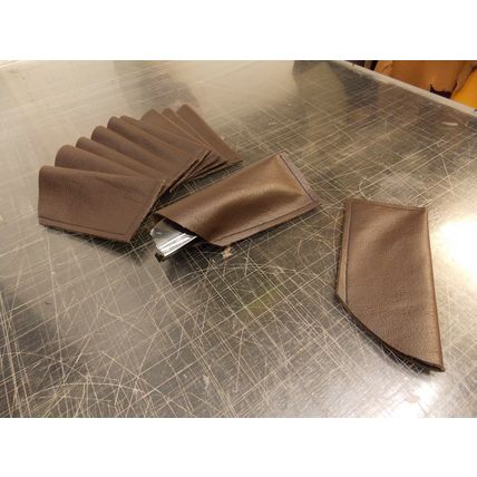 Real Brown Leather Glasses Case Sleeve Pouch for Reading Glasses free P&P