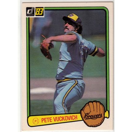 1983 Donruss baseball card 80 Pete Vuckovich