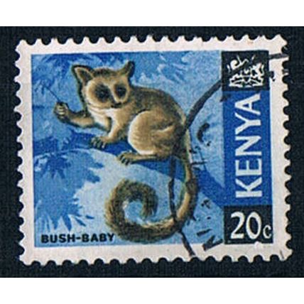 Kenya 1966 SG23 Ke19 Wildlife Lesser Bushbaby 20c Used Stamp