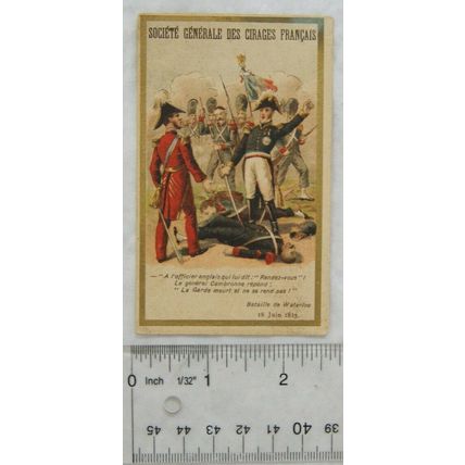 Vintage Chromo: Société Générale des Cirages Français 10 Juin 1815