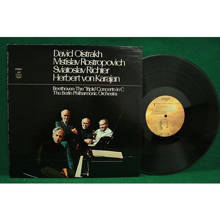 Oistrakh/Rostropovich/Richter/Karajan - Beethoven: Triple Con. - S 36727 - NM