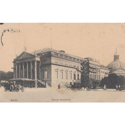 Konigl Opernhaus German Opera House Antique Postcard